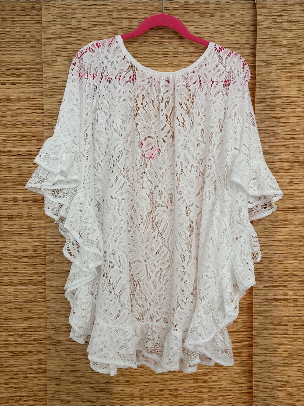 Lilly Pulitzer lace ruffled swim cover up